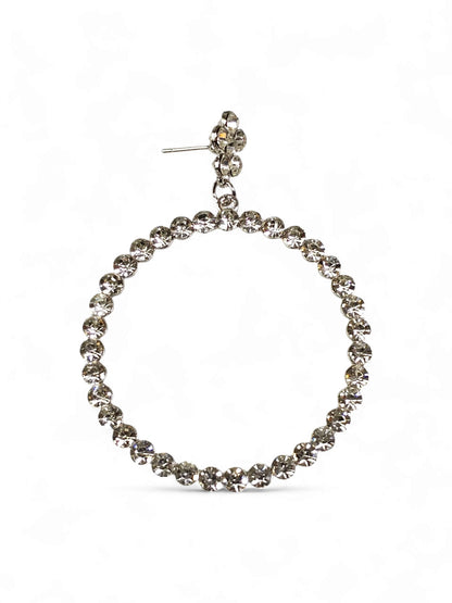 Crystal Redondo Silver Earring
