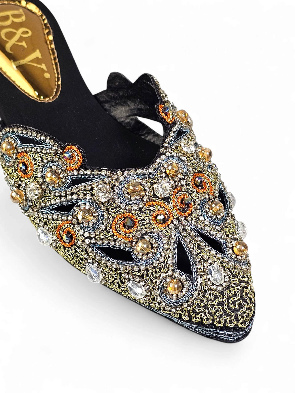 Serava Black Flat Mule