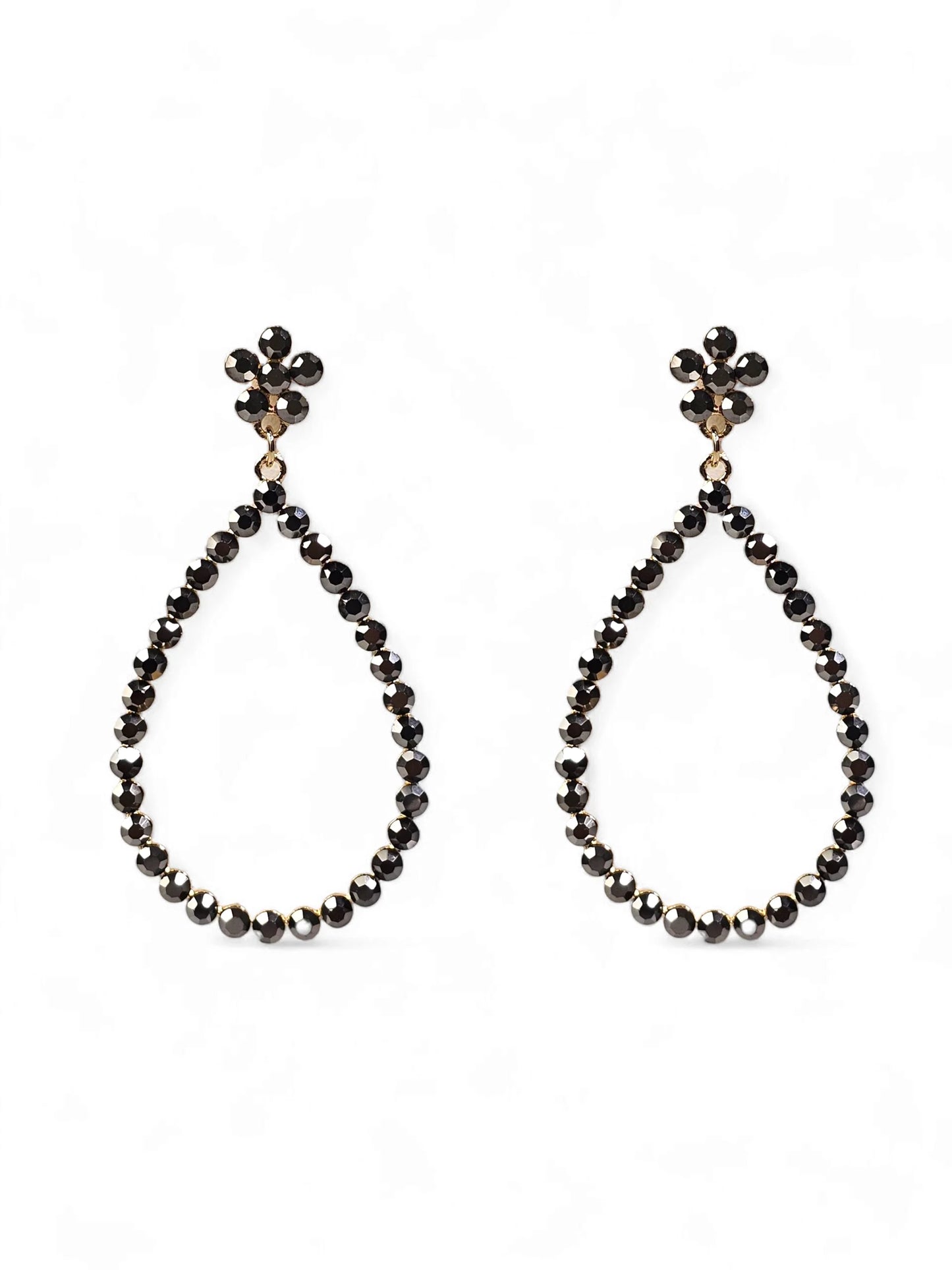 Gota Crystal Black Earring