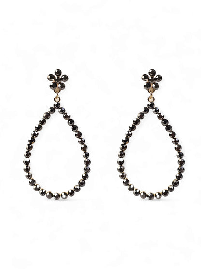 Gota Crystal Black Earring