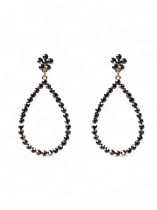 Gota Crystal Black Earring