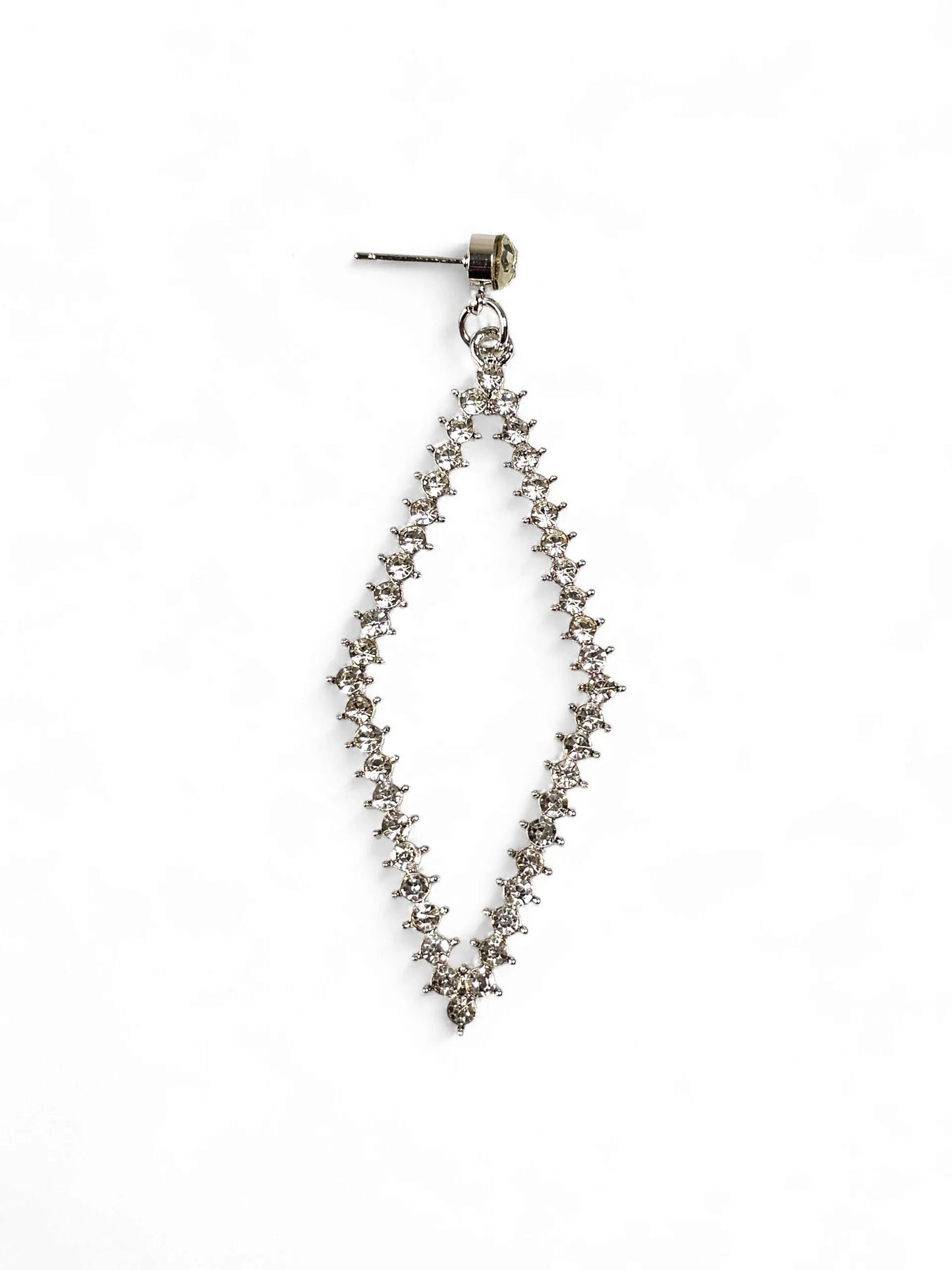 Mirela Crystal Silver Earring