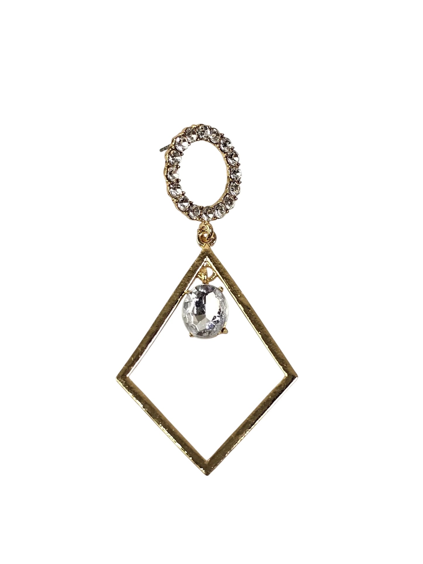 Style Crystal Golden Earring