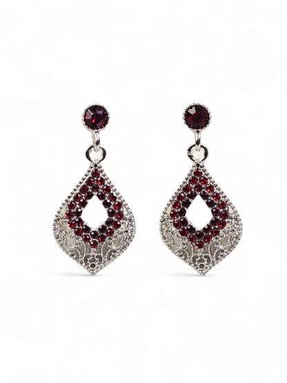 Gabi Crystal Silver Earring