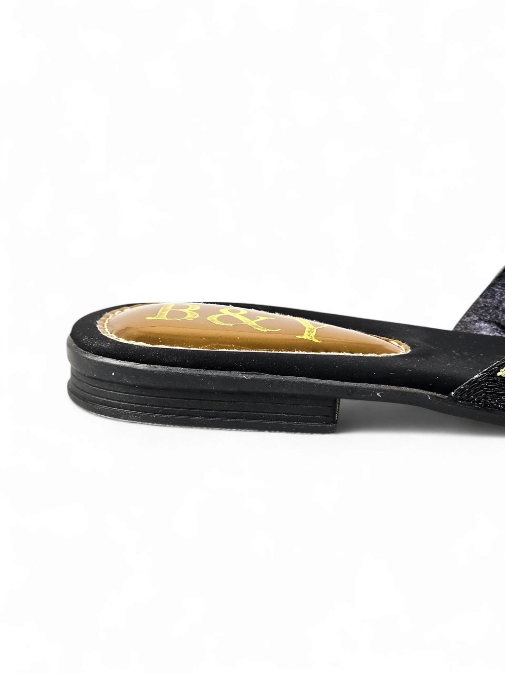 Zevela Black Flat Mule