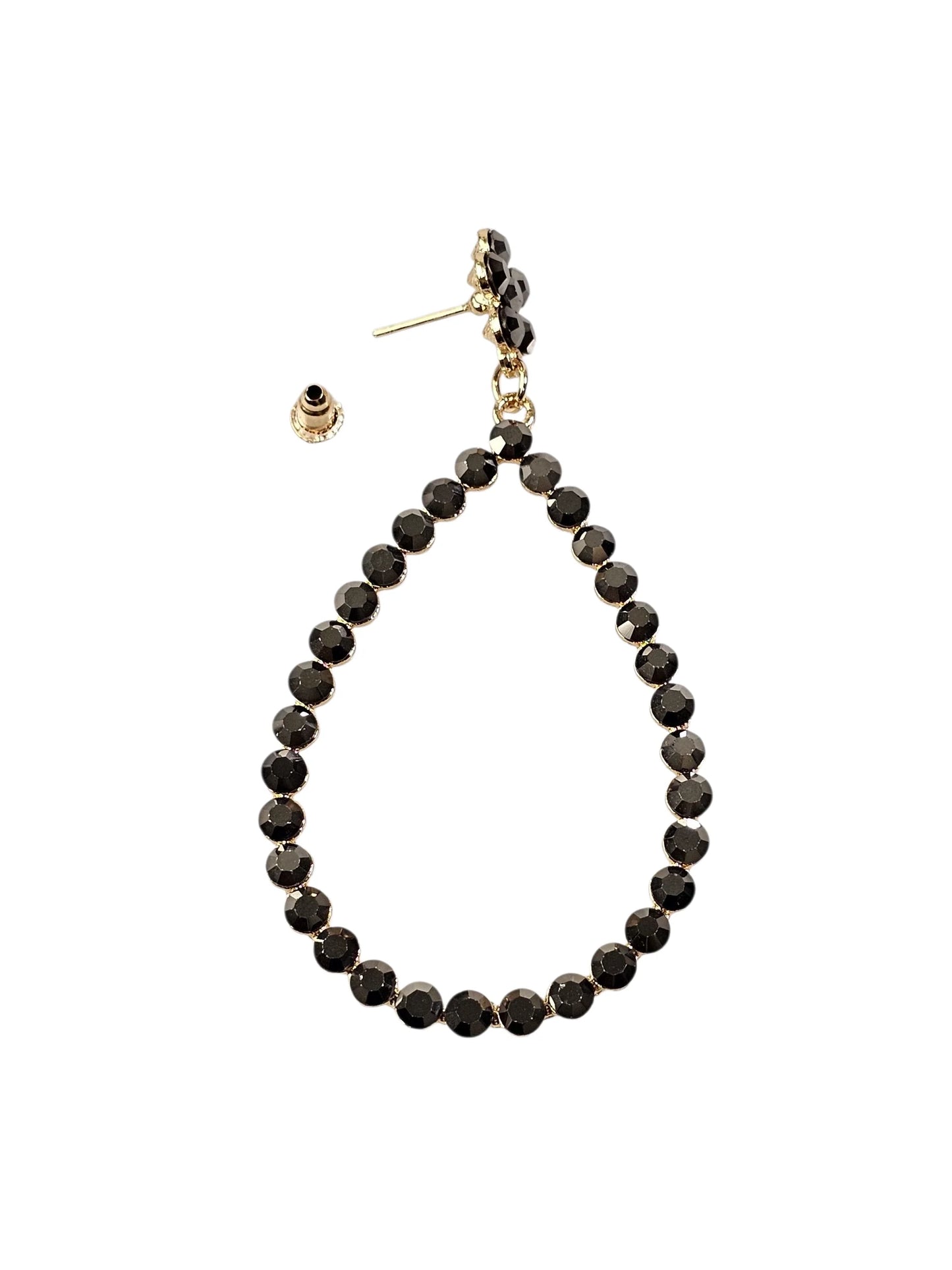 Gota Crystal Black Earring