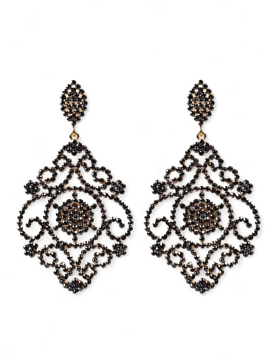 Festa Crystal Black Earring