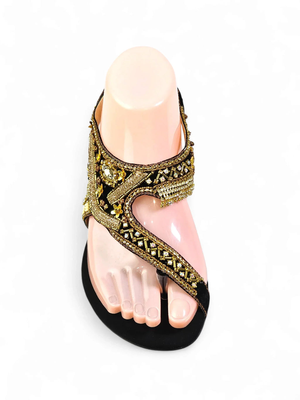 Quenelle Black Flat Sandal - Bilwani & Yakoob