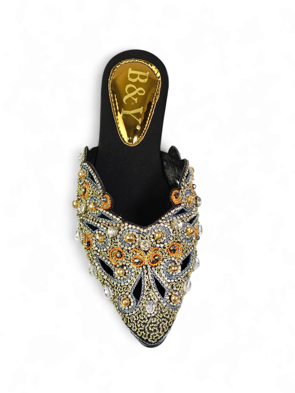 Serava Black Flat Mule