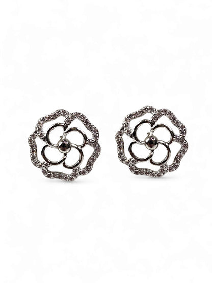 Flower Silver Earring