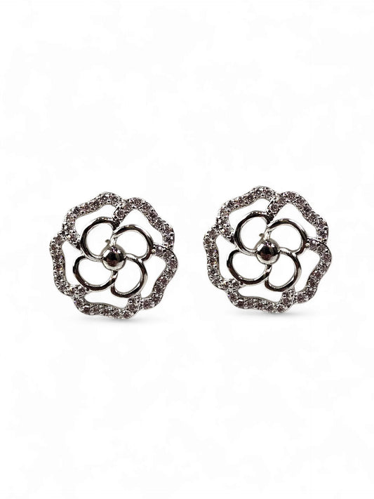 Flower Silver Earring