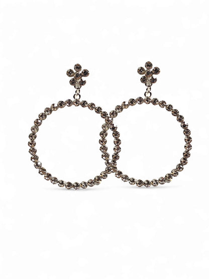 Crystal Redondo Silver Earring