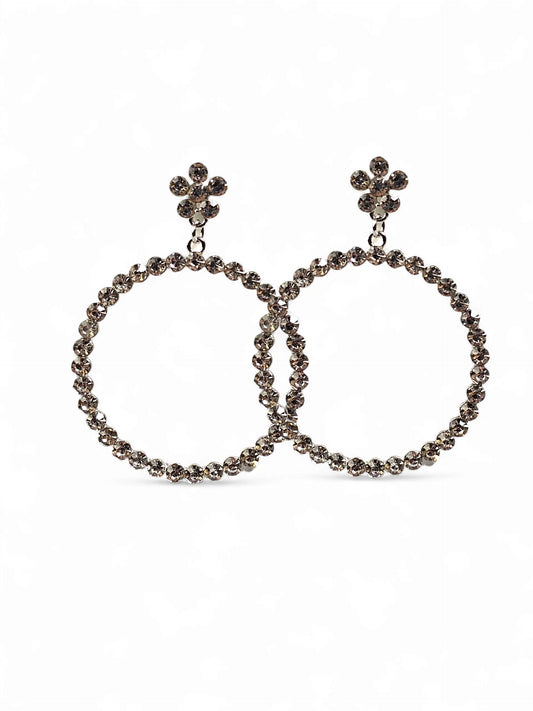 Crystal Redondo Silver Earring