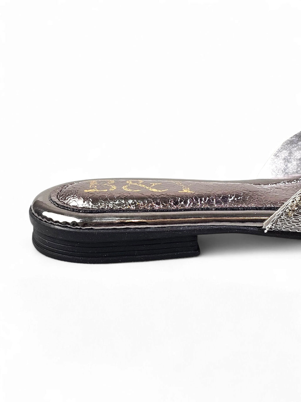 Lumari Silver Flat Mule