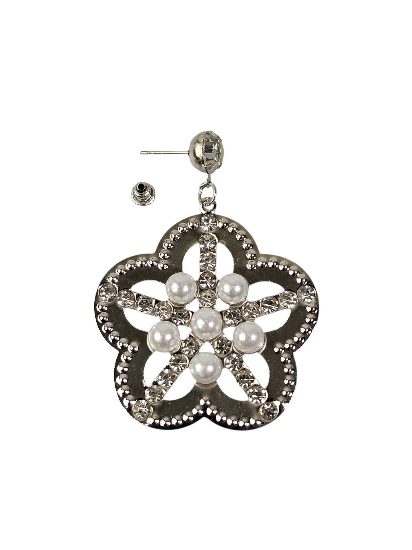 Flower Silver Earring