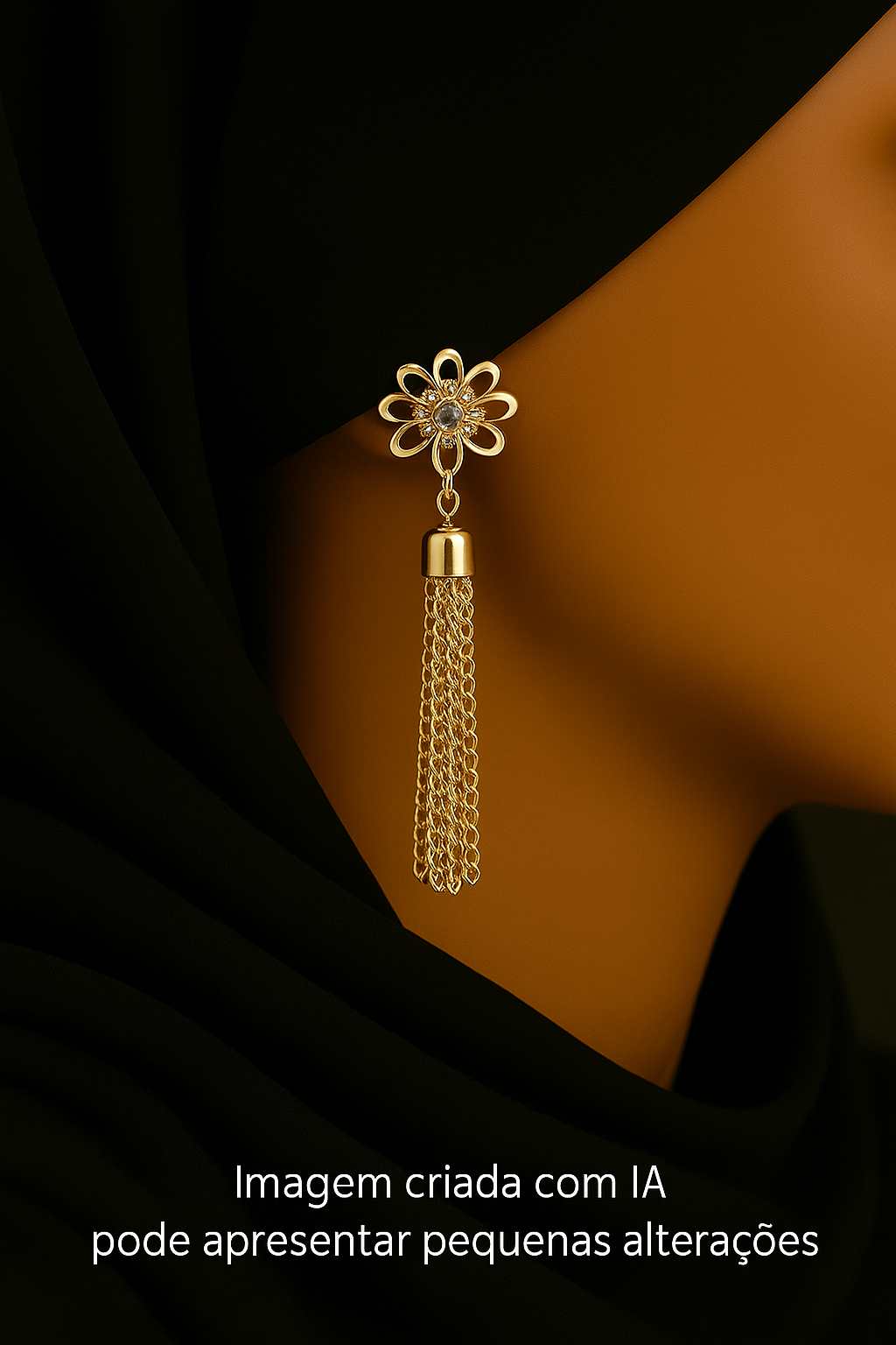 Flower Golden Earring
