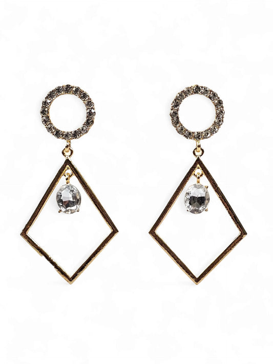 Style Crystal Golden Earring