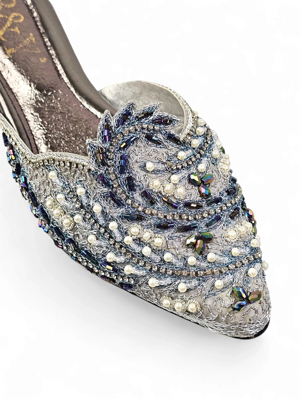 Lumari Silver Flat Mule