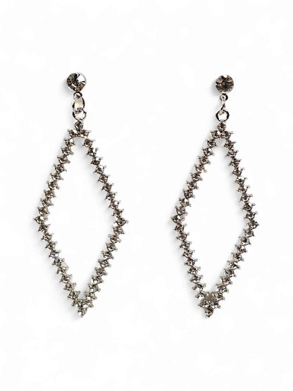 Mirela Crystal Silver Earring
