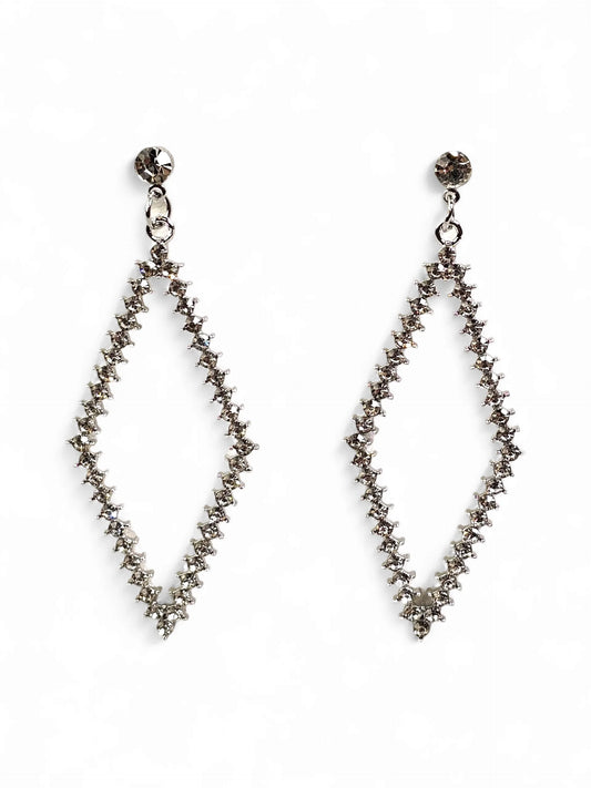 Mirela Crystal Silver Earring