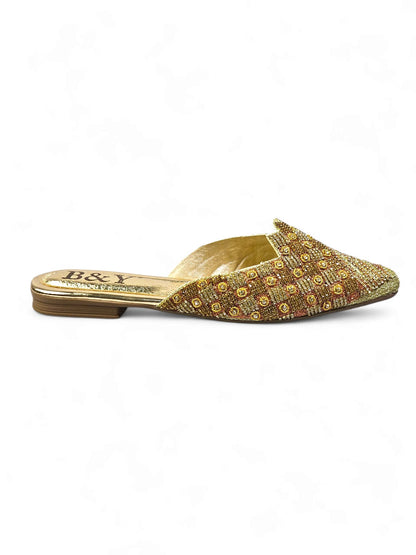 Swing Golden Flat Mule