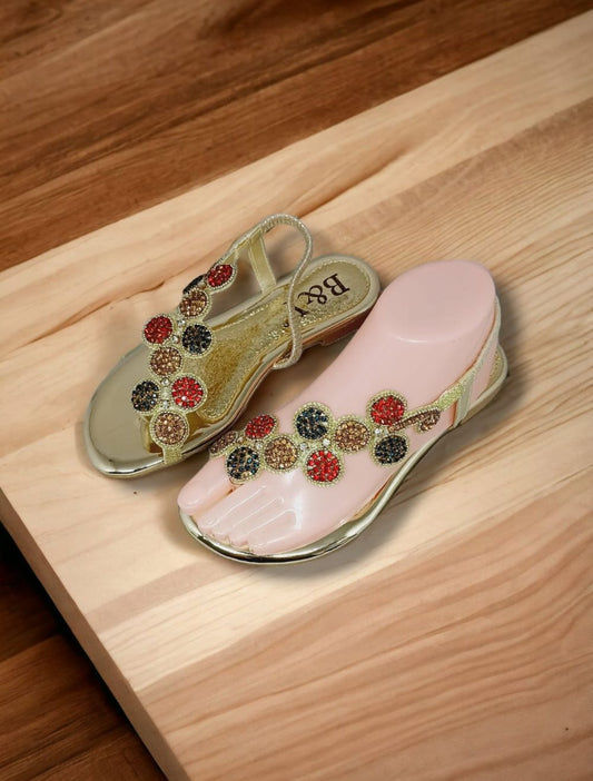 Sonata Golden Flat  Sandal