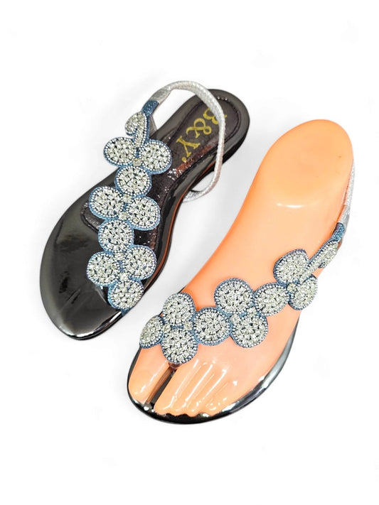 Sonata Silver Flat Sandal