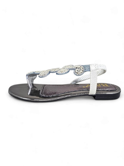 Sonata Silver Flat Sandal