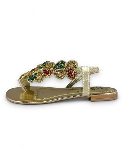 Horizon Golden Flat Sandal
