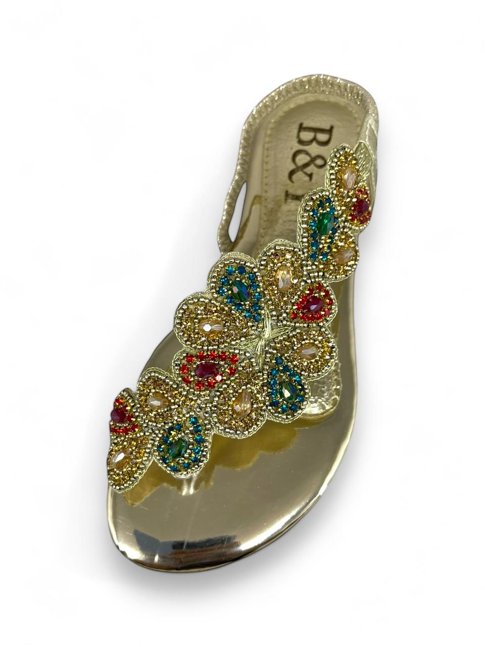 Horizon Golden Flat Sandal