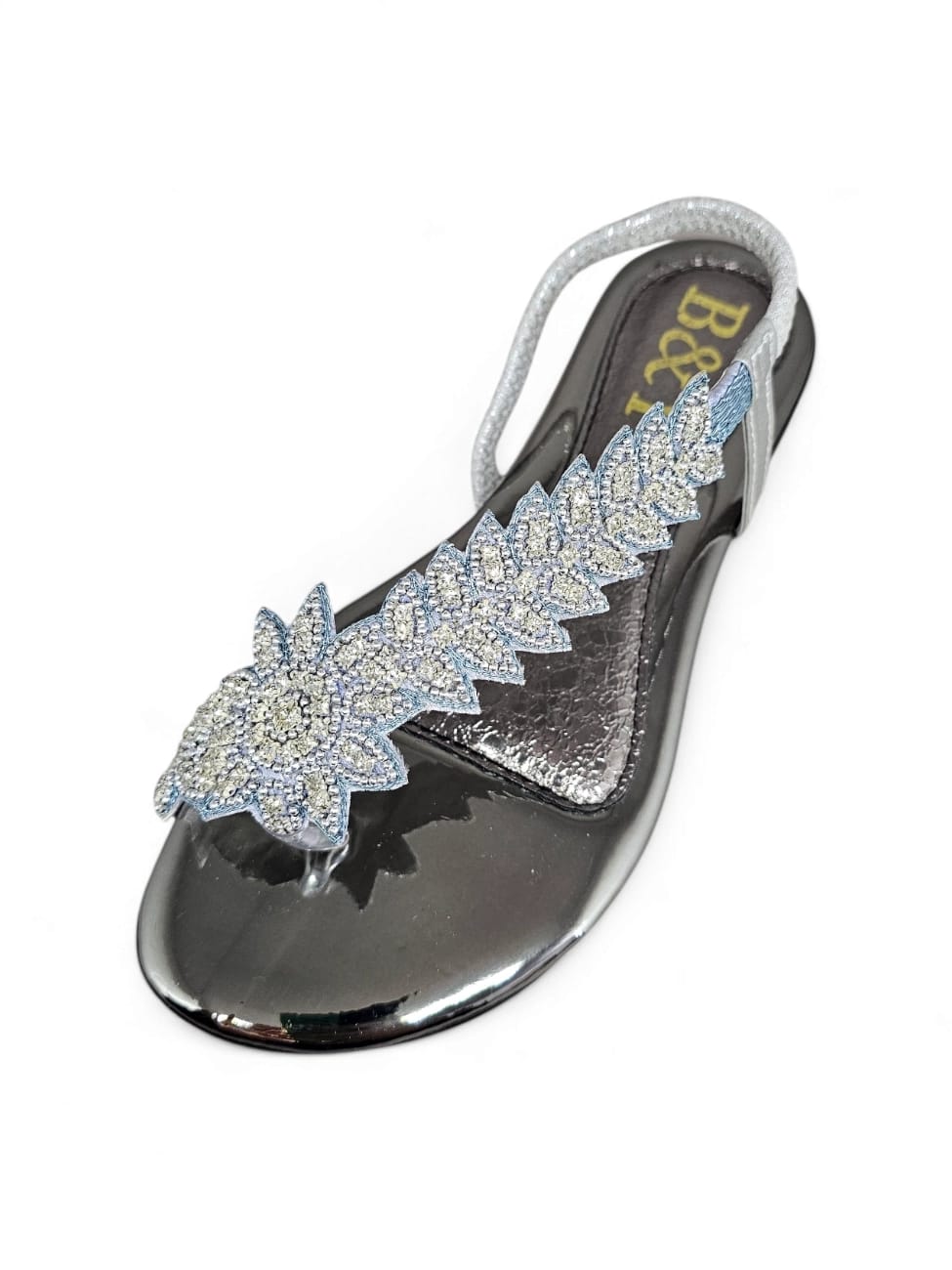 Dance Silver Flat Sandal