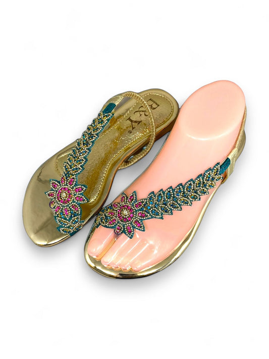 Dance Verde Flat Sandal