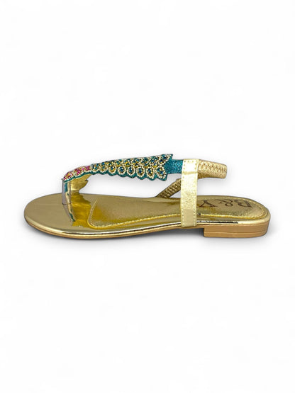 Dance Verde Flat Sandal