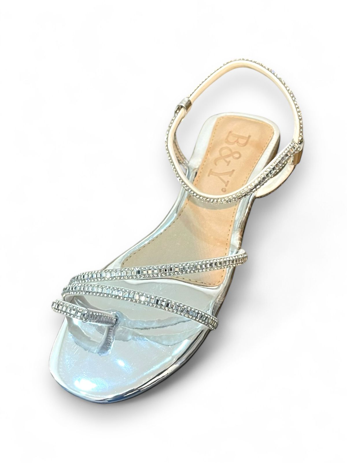 Epoch Silver Flat Sandal
