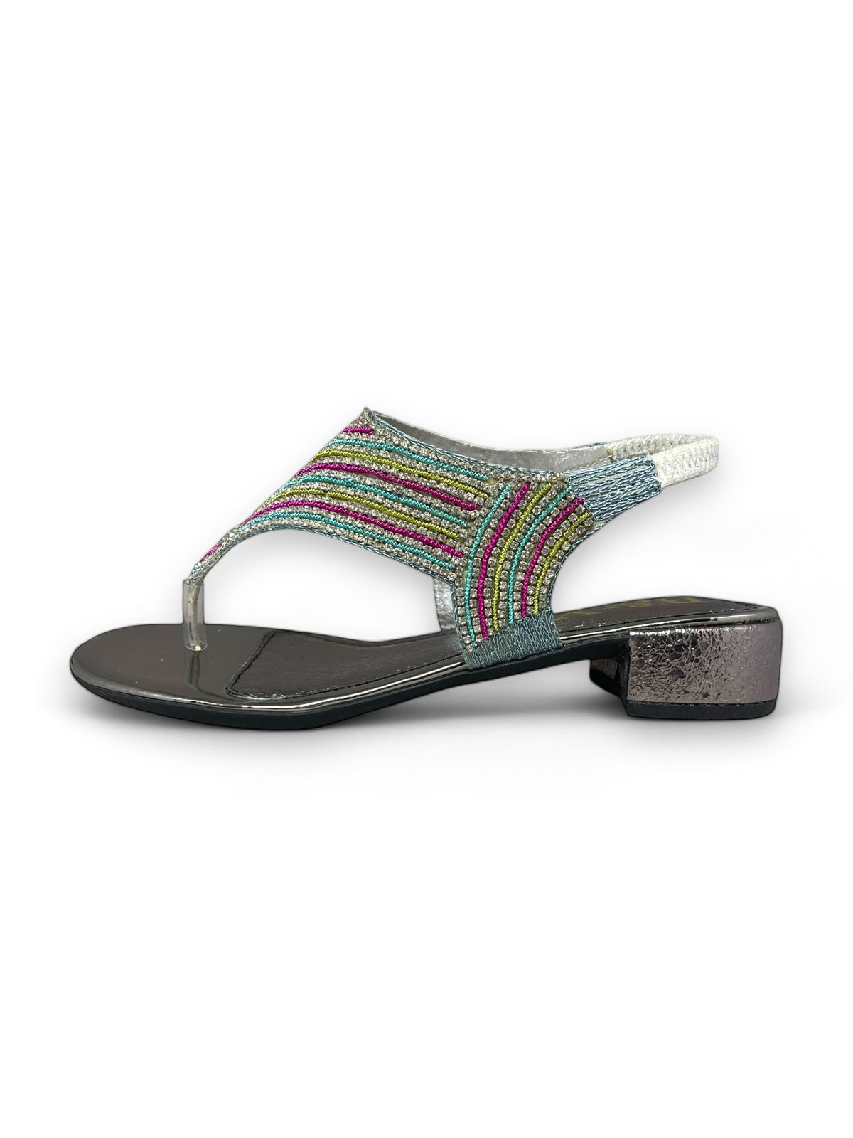 Nestle Silver Block Heels  Sandal