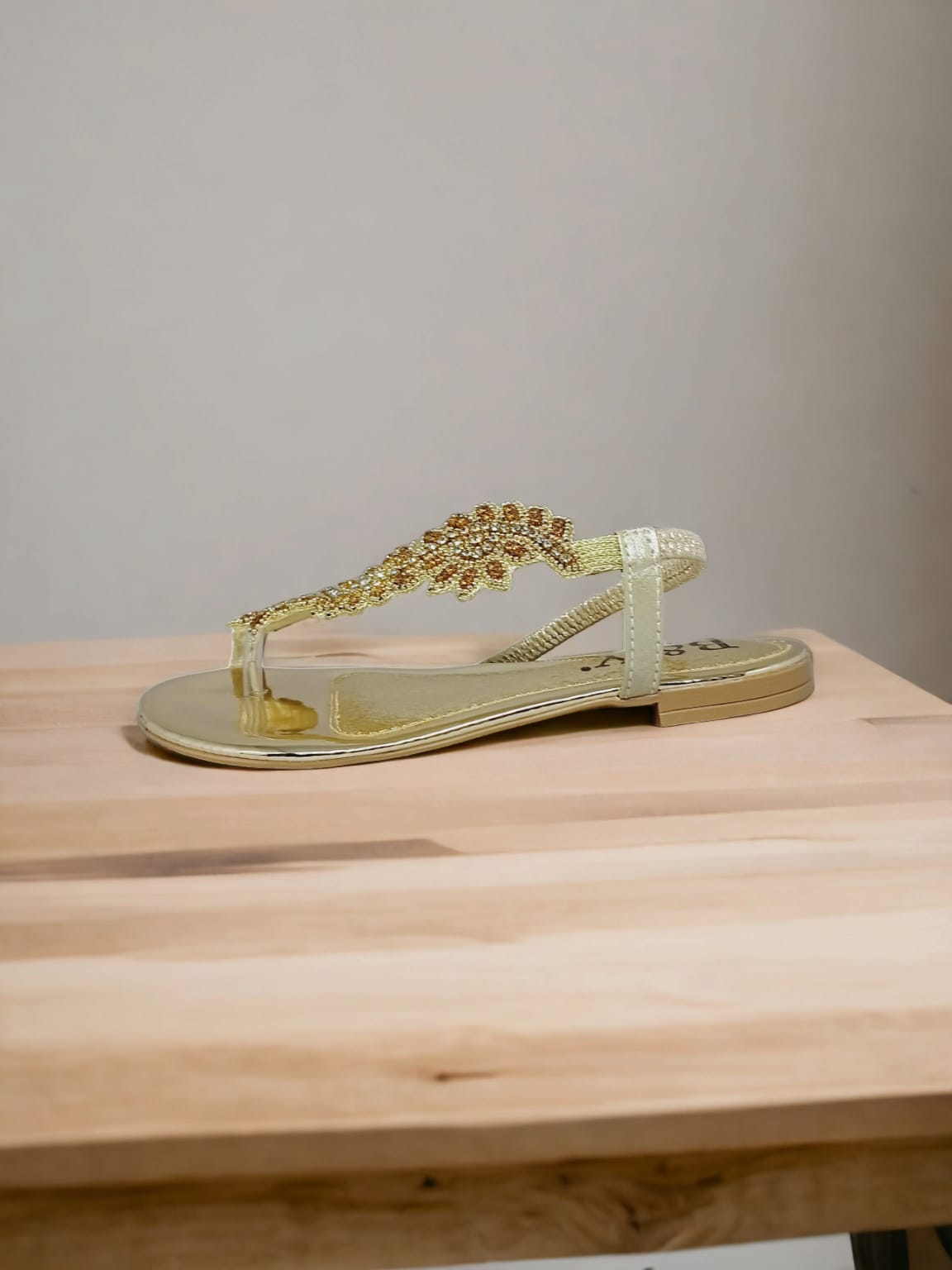 Nirelle Golden Flat Sandal