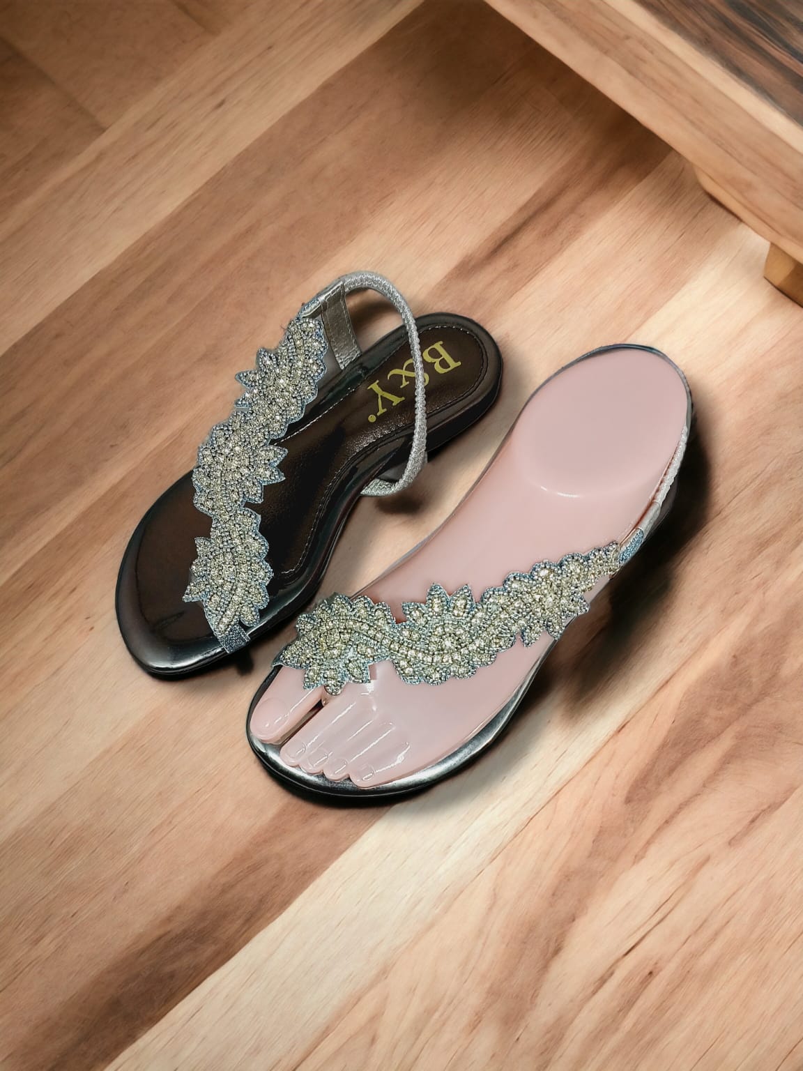 Nirelle Silver Flat Sandal