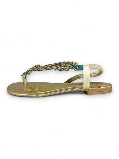 Nirelle Verde Flat Sandal