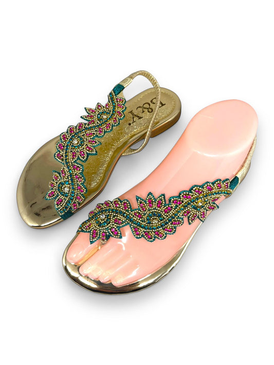Nirelle Verde Flat Sandal