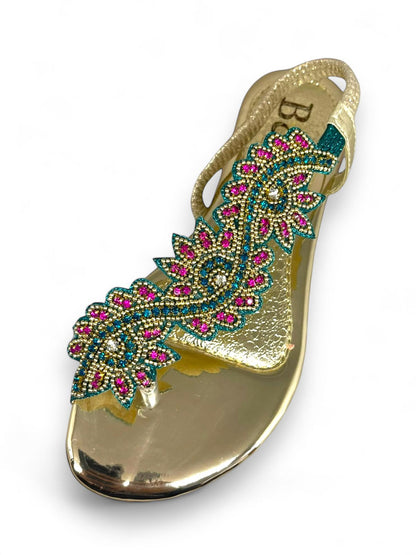 Nirelle Verde Flat Sandal