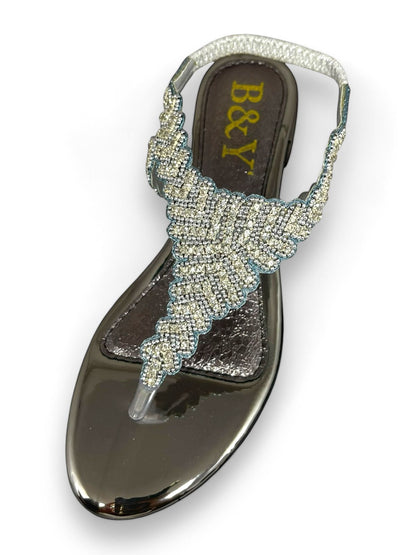 Ease Silver Block Heels  Sandal