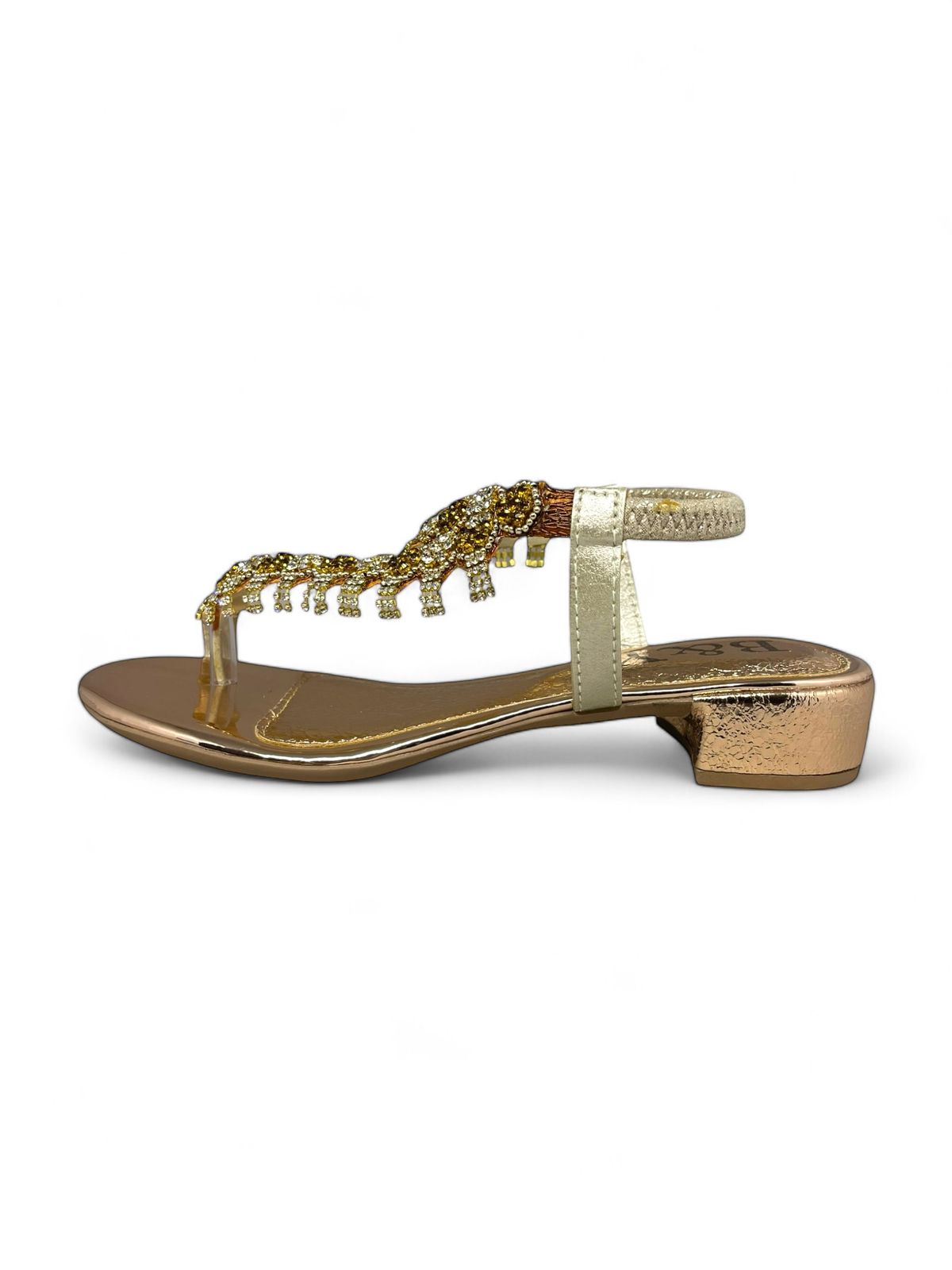 Karisse Bronze Block Heels  Sandal