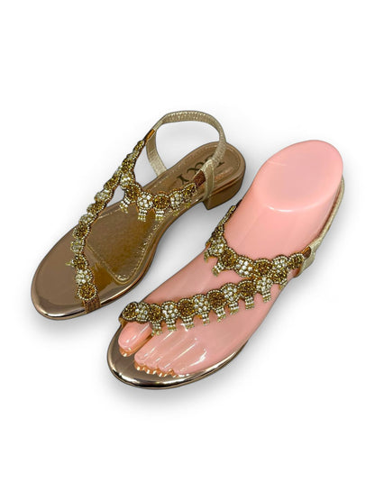 Karisse Bronze Block Heels  Sandal