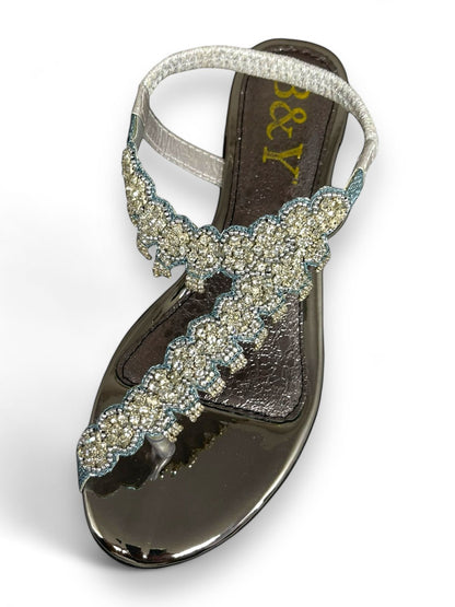 Karisse Silver Block Heels  Sandal