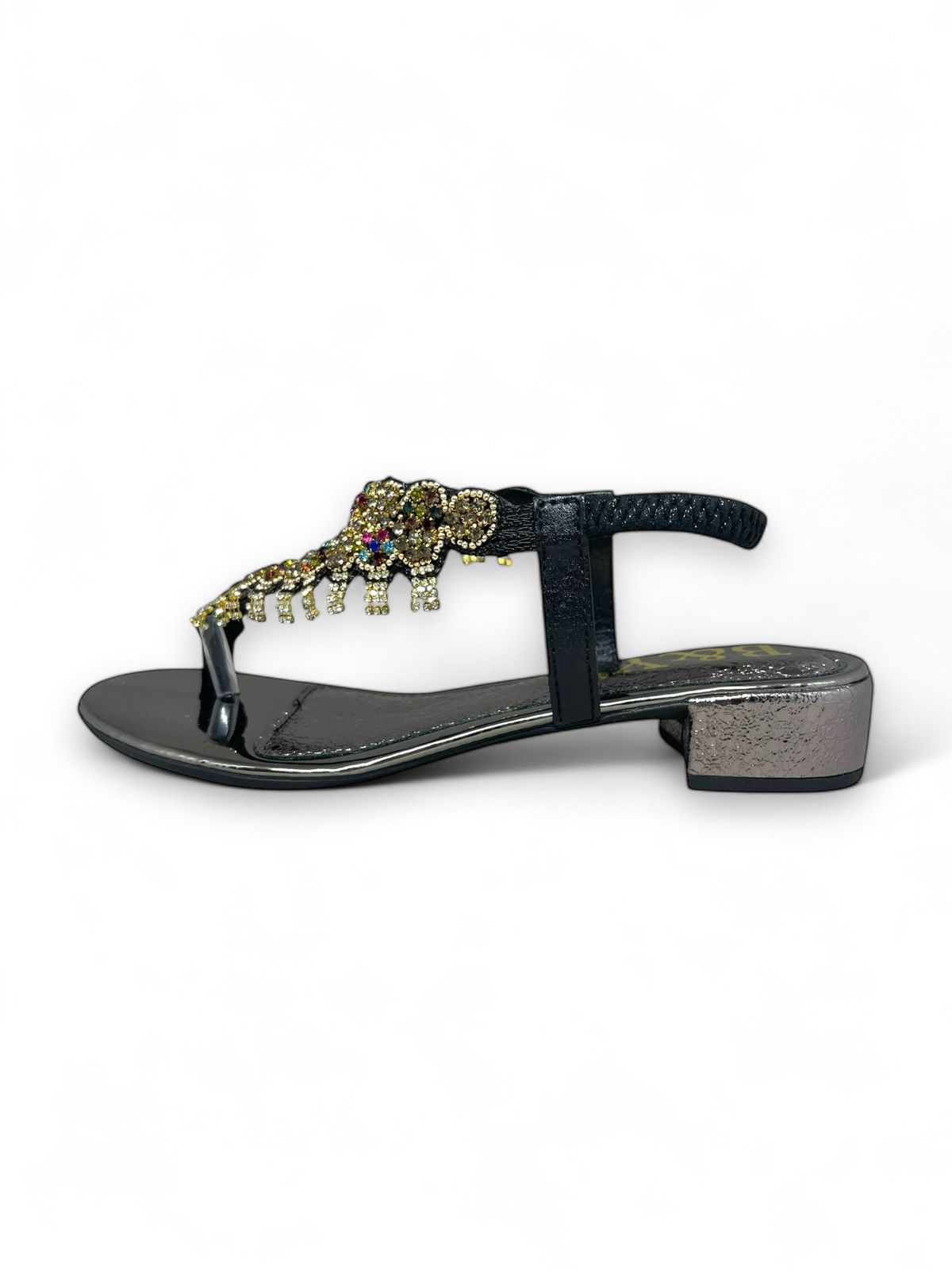 Karisse Black Block Heels  Sandal