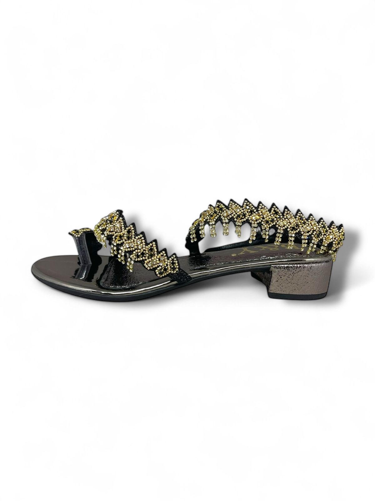 Trinelle Black Block Heels  Sandal