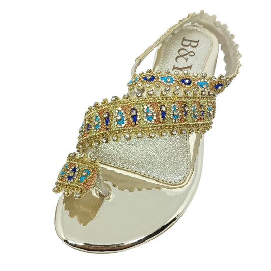 Ember Golden Flat Sandal