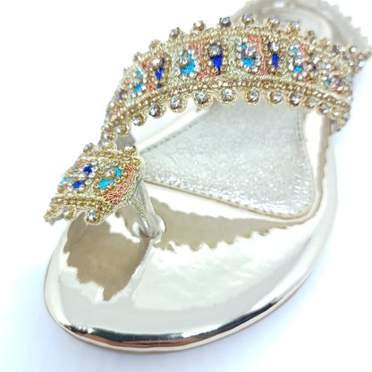 Ember Golden Flat Sandal
