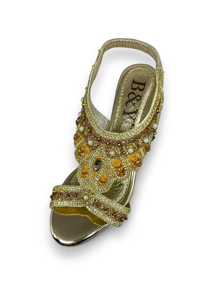Frost Golden  Mid Heel Sandal