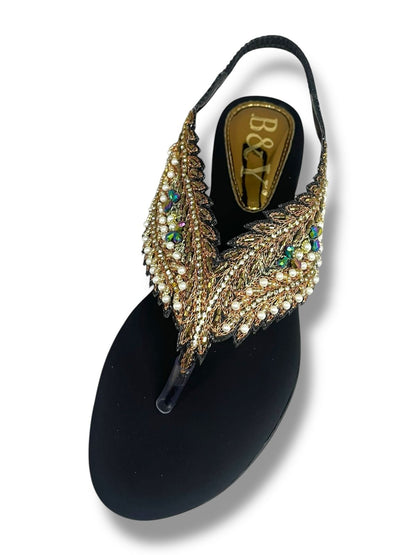 Dalurea Black Block Heels  Sandal